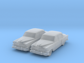 1954 Chevy 4 Door Bel-air (2) N Scale Vehicles in Clear Ultra Fine Detail Plastic