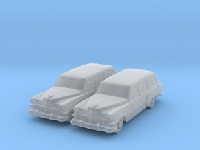 1954 Chevy Wagon 210 (2) N Scale Vehicles in Clear Ultra Fine Detail Plastic