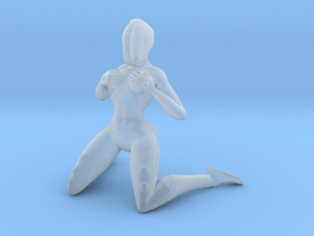 SCIFI space armor pin up in Clear Ultra Fine Detail Plastic