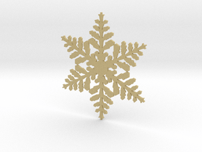 snowflake in Tan Fine Detail Plastic