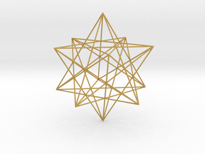 Modern miminalist dodecahedron geometric pendant in Tan Fine Detail Plastic