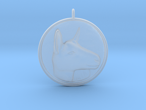 Alpine Doe Pendant in Clear Ultra Fine Detail Plastic