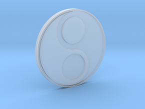 In-Yo/Yin-Yang Disc in Clear Ultra Fine Detail Plastic