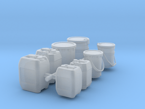 10 + 20 ltr jerrycan - 1:50 in Clear Ultra Fine Detail Plastic