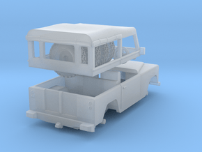 Land Rover Soft top Split 1/72 in Clear Ultra Fine Detail Plastic