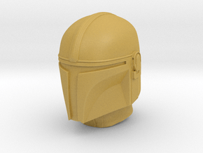 bounty hunter helmet in 1/6 scale in Tan Fine Detail Plastic