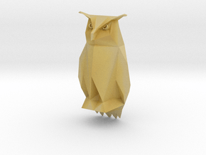 Tesla Owl  in Tan Fine Detail Plastic