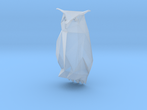 Tesla Owl  in Clear Ultra Fine Detail Plastic