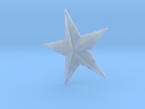 Glowing Christmass star.  in Clear Ultra Fine Detail Plastic