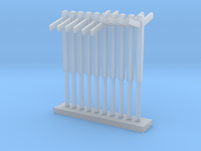 Southern Region Concrete Gradient Posts in Clear Ultra Fine Detail Plastic