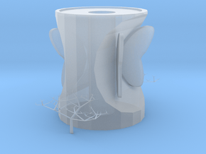 vase in Clear Ultra Fine Detail Plastic