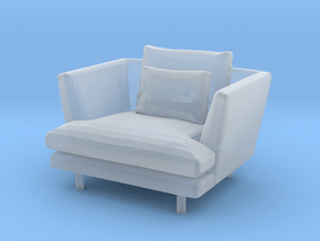 1:24 Armchair in Clear Ultra Fine Detail Plastic