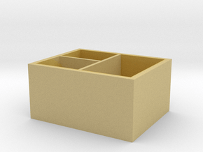 Multifunctional storage box in Tan Fine Detail Plastic
