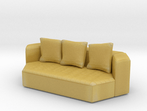 Miniature 1:24 Sofa in Tan Fine Detail Plastic
