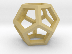  lawal 18mm v2 skeletal dodecahedron gmtrx  in Tan Fine Detail Plastic