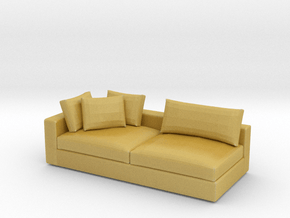 Miniature 1:24 Sofa in Tan Fine Detail Plastic