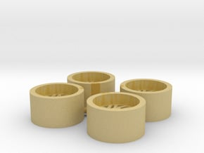 1/25 TIS Wheel in Tan Fine Detail Plastic