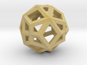  GMTRX lawal v2 skeletal superimposed dodecahedron in Tan Fine Detail Plastic