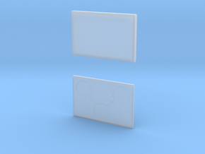 card case in Clear Ultra Fine Detail Plastic