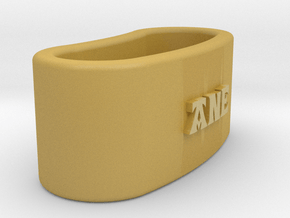 ANE 3D Napkin Ring with lauburu in Tan Fine Detail Plastic