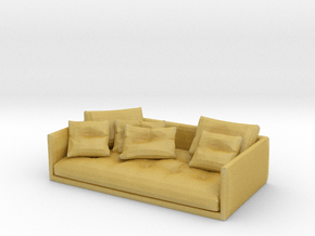 Miniature 1:48 Sofa in Tan Fine Detail Plastic