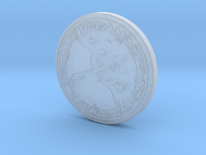 Raven animal totem token ( customized) in Clear Ultra Fine Detail Plastic