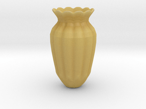 Fancy Vase in Tan Fine Detail Plastic