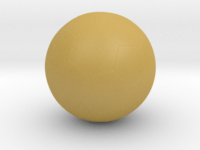 Soccer Ball in Tan Fine Detail Plastic