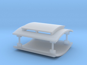 LBSCR (I 3) Roof Set in Clear Ultra Fine Detail Plastic