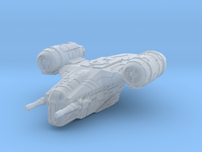 Razor Patrol Ship Sci-Fi Miniature, 5cm version in Clear Ultra Fine Detail Plastic