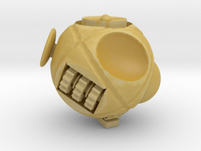 Fidget Sphere 3D Printed ,Customized with any Name in Tan Fine Detail Plastic