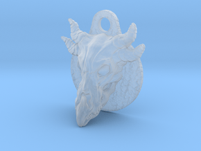 Dragonskull pendant in Clear Ultra Fine Detail Plastic