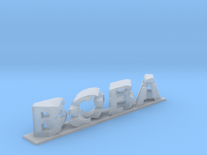 Boba Fett 3D Dual Word Illusion in Tan Fine Detail Plastic