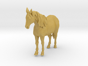 Horse Standing in Tan Fine Detail Plastic