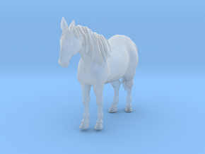 Horse Standing in Clear Ultra Fine Detail Plastic