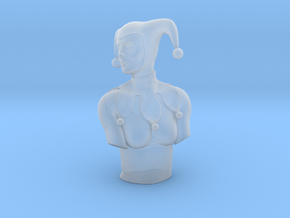 Harley Quinn Bust  in Clear Ultra Fine Detail Plastic