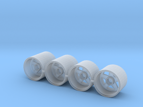 RSR Wheels in Clear Ultra Fine Detail Plastic