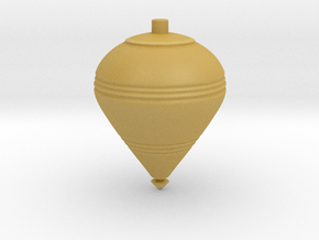 Spinning Top B in Tan Fine Detail Plastic