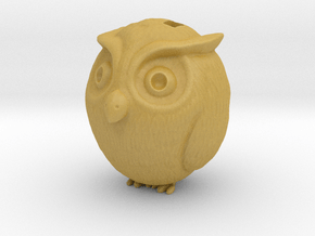 Owl charm in Tan Fine Detail Plastic