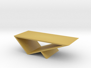 Modern Miniature 1:48 Coffee Table in Tan Fine Detail Plastic