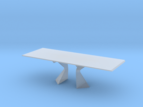 Modern Miniature 1:48 Table in Clear Ultra Fine Detail Plastic