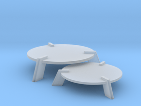 Modern Miniature 1:48 Coffee Table in Clear Ultra Fine Detail Plastic