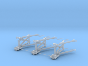 Ho Trolly Bridge Supt GRP in Clear Ultra Fine Detail Plastic