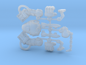 Mingrol Asasult Robot for Tabletop games 25mm tall in Clear Ultra Fine Detail Plastic