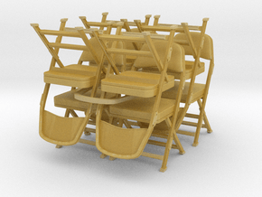Folding Chairs (Sandler) eight units in Tan Fine Detail Plastic