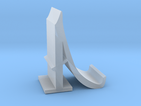 Letter A Mobile Stand in Clear Ultra Fine Detail Plastic