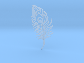 Peacock Feather Bookmark in Clear Ultra Fine Detail Plastic