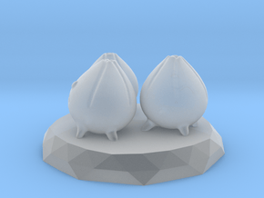 Onion cats in Clear Ultra Fine Detail Plastic