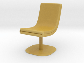 Modern Miniature 1:12 Chair in Tan Fine Detail Plastic