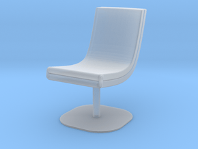 Modern Miniature 1:12 Chair in Clear Ultra Fine Detail Plastic
